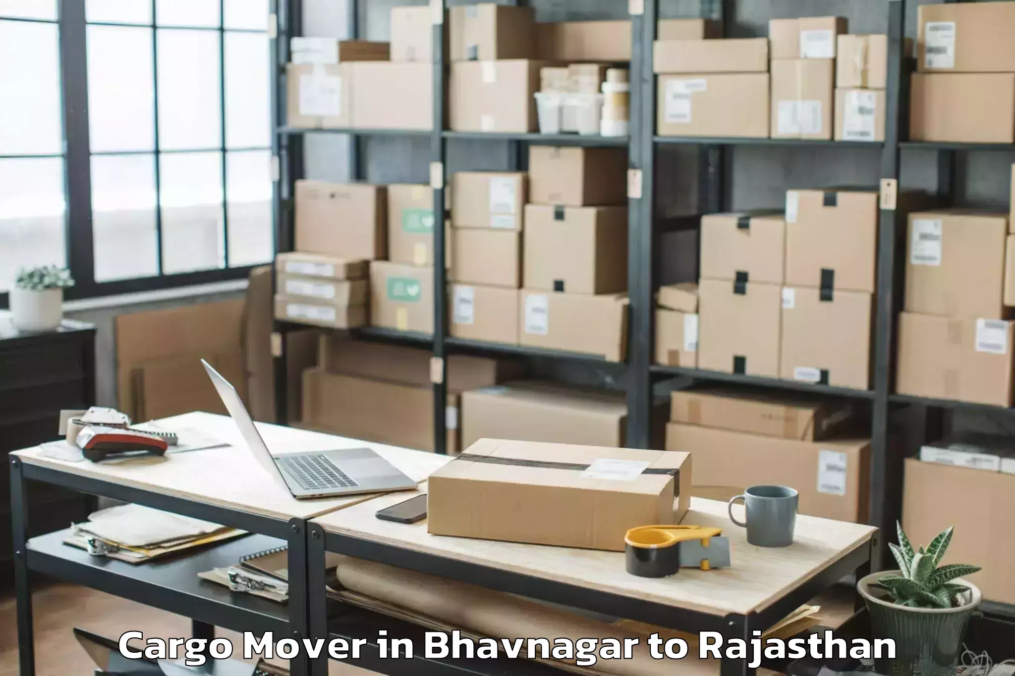 Professional Bhavnagar to Chittorgarh Cargo Mover